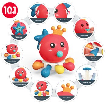10 in 1 Diş Kaşıyıcılı Ahtapot