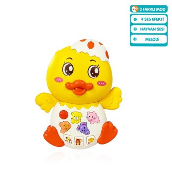 Işıklı ve Müzikli Ördek Bebek Piyanosu Işıklı ve Müzikli Ördek Bebek Piyanosu